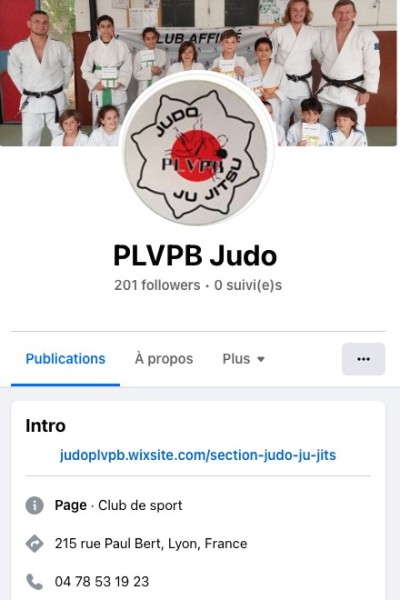 Facebook du Judo