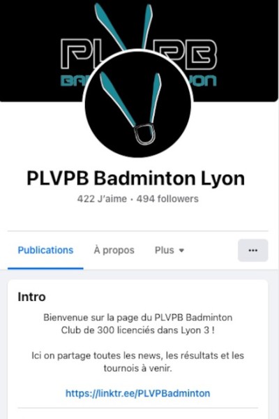 Facebook du Badminton