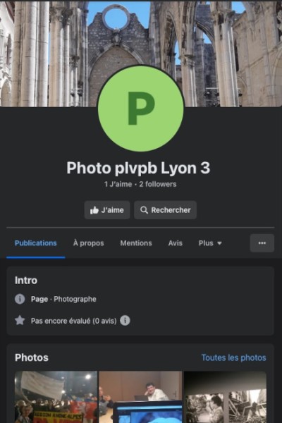 Facebook de l'Atelier Photo