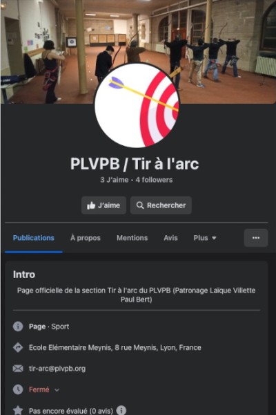 FAcebook Tir à l'Arc