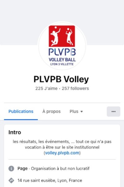 Facebook du Volley